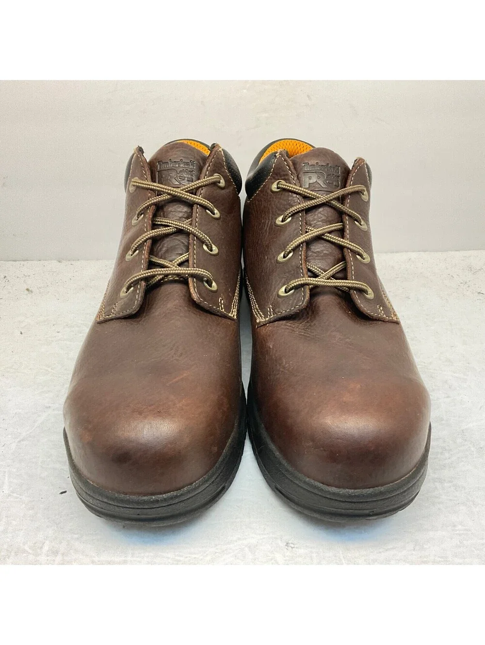 Timberland PRO Men's Low TiTAN Safety Toe WP Work Shoes 47028 Brown Size 14M